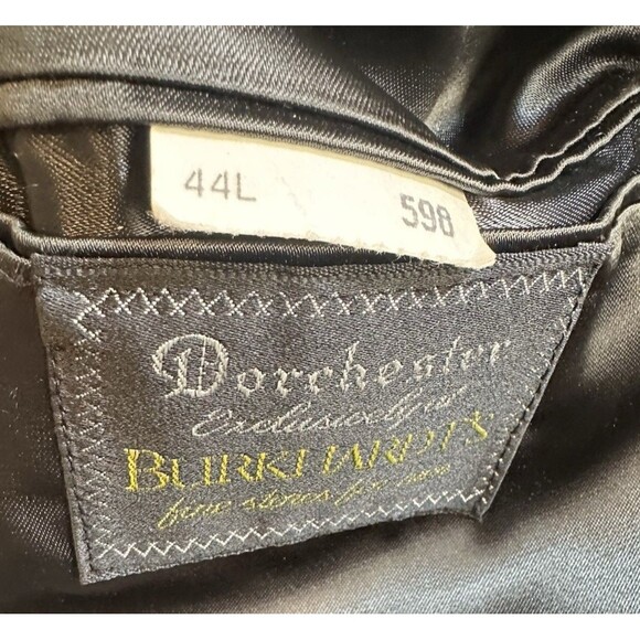 Dorchester Burkhardt’s Cashmere Blend Men's 3 Button Dark Gray Trench Coat 44L - Picture 10 of 14